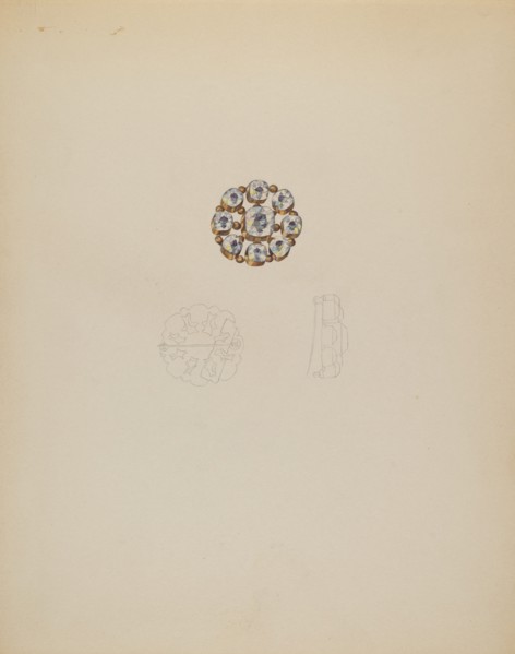 Brooch, c. 1936. Creator: Doris Beer.