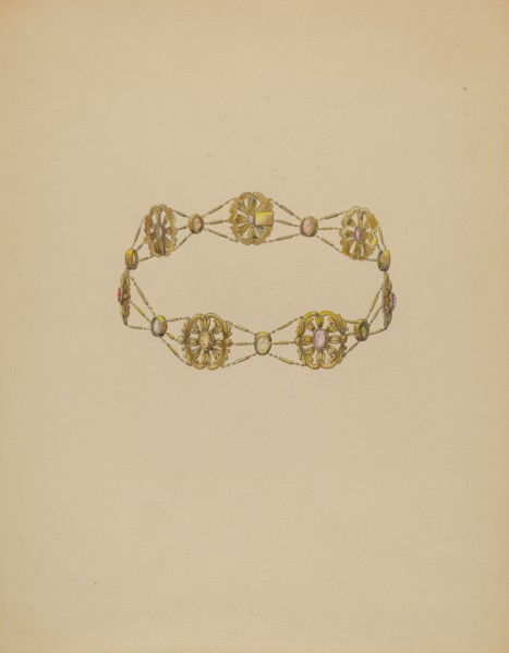 Necklace, c. 1936. Creator: Doris Beer.