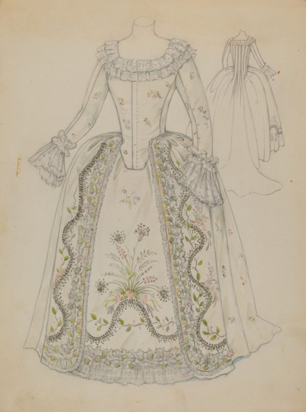 Dress, c. 1936. Creator: Jessie M. Benge.