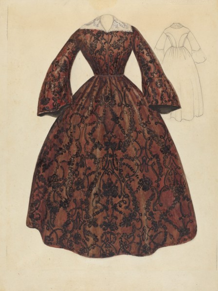 Dress, c. 1939. Creator: Jessie M. Benge.