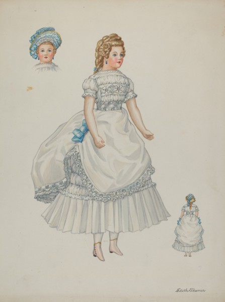 Doll - "Eleanor Cabot", c. 1937. Creator: Edith Towner.