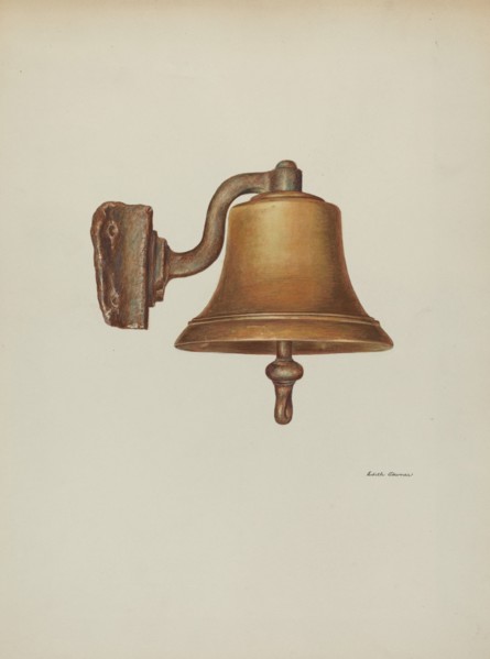 Bell, from Presidential Yacht "Sylph", 1940. Creator: Edith Towner.