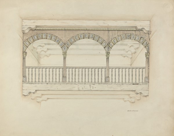 Screen, for Choir, 1939. Creator: Edith Towner.