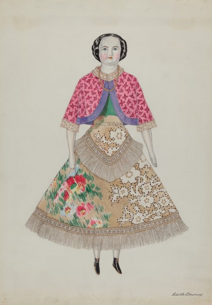 Doll - "Hattie", c. 1937. Creator: Edith Towner.
