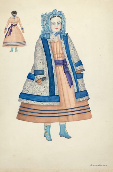 Doll: "Rose Bates", 1935/1942. Creator: Edith Towner.