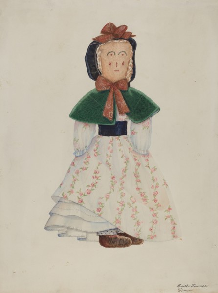 Doll: "Maggie Bentley", c. 1937. Creator: Edith Towner.