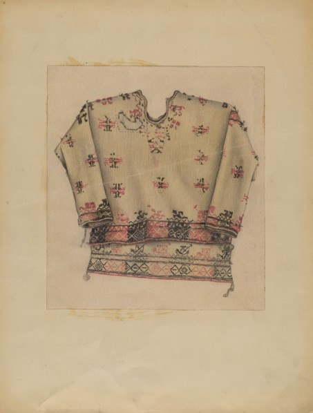 Embroidered Woman's Dress, 1935/1942. Creator: Michael Trekur.