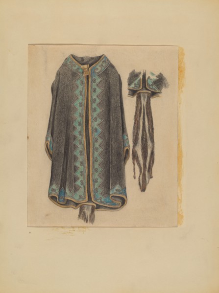 Black Cotton Coat, c. 1935. Creator: Michael Trekur.