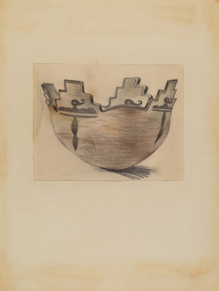 Ceremonial Bowl, 1935. Creator: Michael Trekur.
