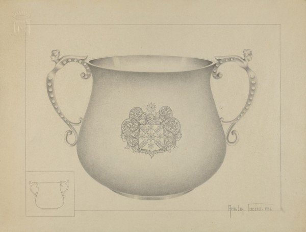 Silver Caudle Cup, 1936. Creator: Amelia Tuccio.