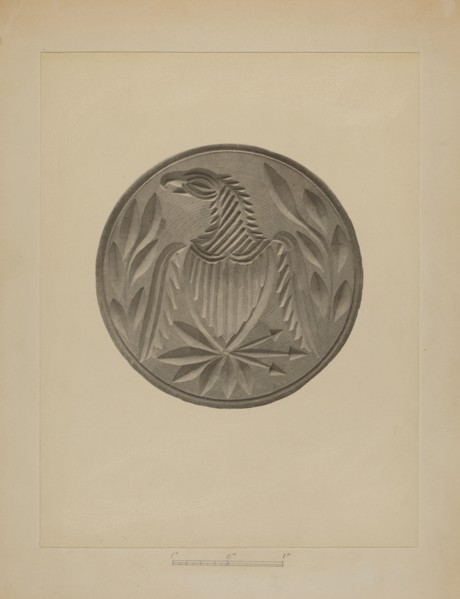 Pa. German Butter Stamp, 1935/1942. Creator: Charles Von Urban.