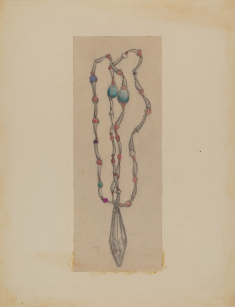 Necklace, 1935/1942. Creator: George B. Wally.