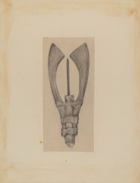 Fish Spear, 1935/1942. Creator: George B. Wally.