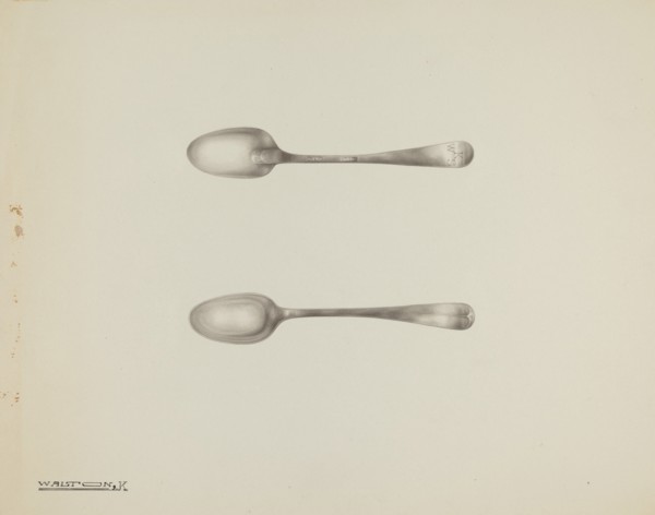 Silver Demi-tasse Spoon, c. 1938. Creator: Kalamian Walton.