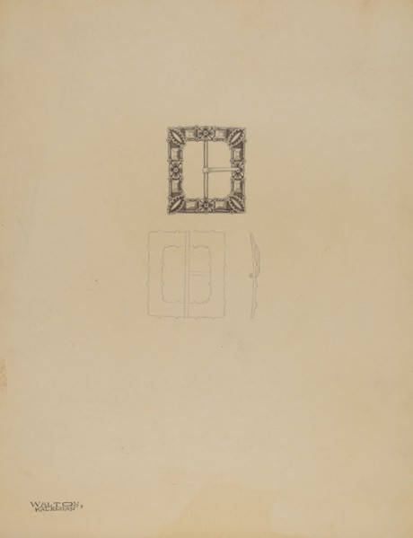 Lady's Shoe Buckle, c. 1937. Creator: Kalamian Walton.