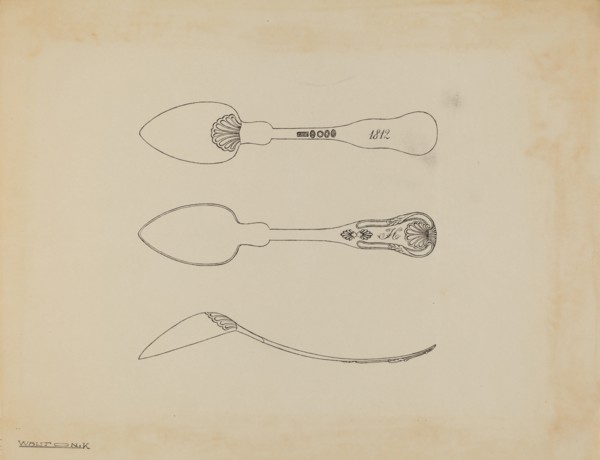 Silver Spoon, c. 1938. Creator: Kalamian Walton.