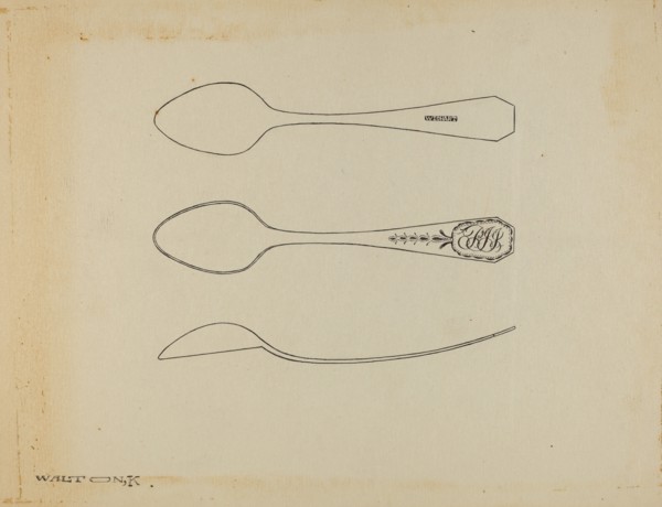 Silver Spoon, c. 1938. Creator: Kalamian Walton.