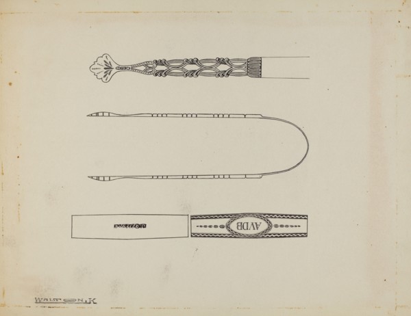 Silver Sugar Tongs, c. 1939. Creator: Kalamian Walton.