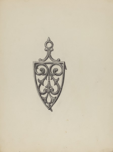 Iron Stand, c. 1938. Creator: Roy Weber.