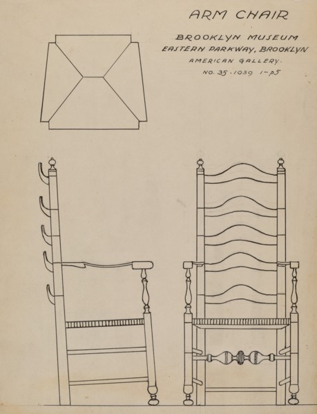 Armchair, c. 1937. Creator: Frank Wenger.