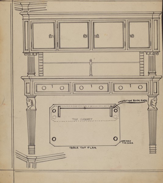 Desk, 1936. Creator: Frank Wenger.