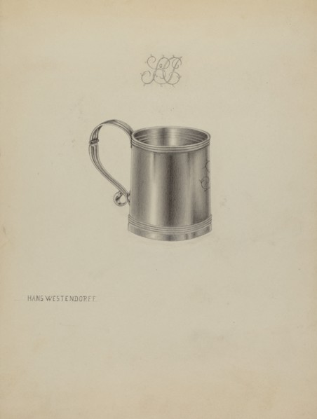 Silver Mug, c. 1937. Creator: Hans Westendorff.