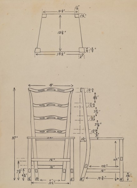 Side Chair, 1936. Creator: Hans Westendorff.