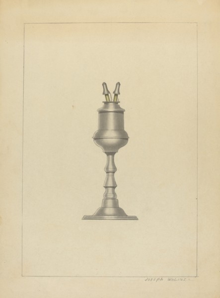 Lamp, c. 1936. Creator: Joseph Wolins.