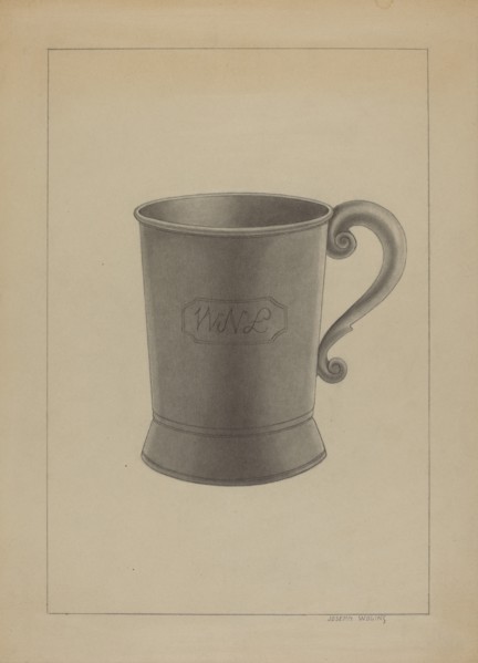 Britannia Mug, c. 1936. Creator: Joseph Wolins.