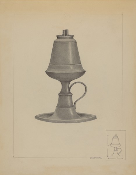 Lamp, c. 1936. Creator: A. Zaidenberg.