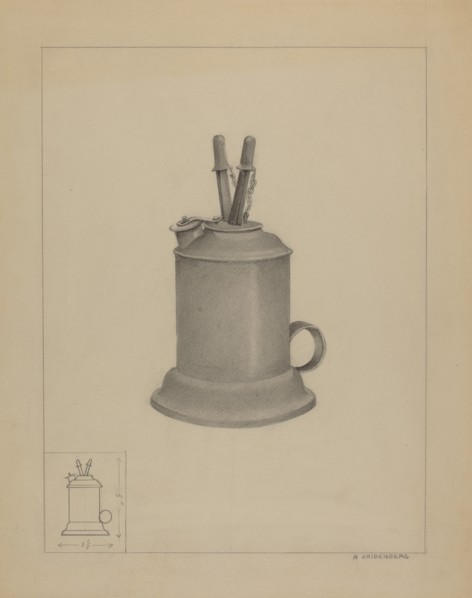 Spark Lamp, c. 1936. Creator: A. Zaidenberg.