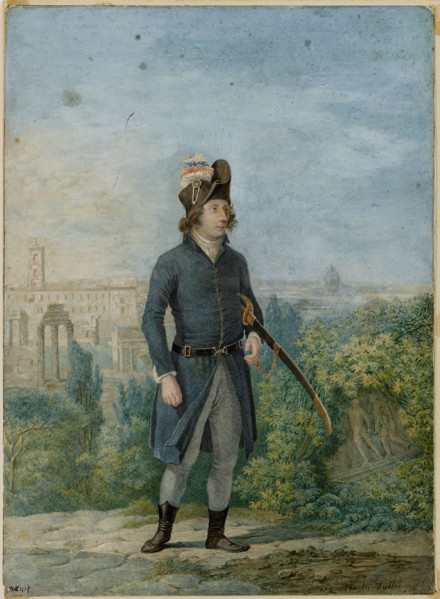 Jean-Étienne Championnet (1762-1800) in Rome . Creator: Muller, Charles François (1789-1855).