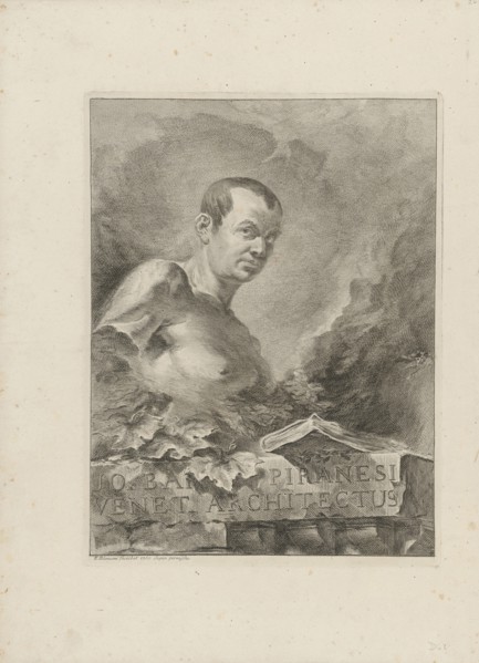 Portrait of Giovanni Battista Piranesi (1720-1778), 1756. Creator: Polanzani, Francesco (1700-after 1783).