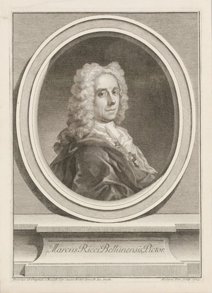 Portrait of the painter Marco Ricci (1676-1730), 1724. Creator: Carriera, Rosalba Giovanna (1657-1757).