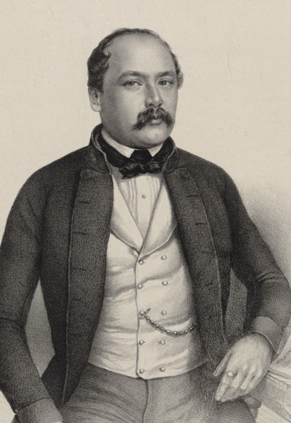 Portrait of Franz Wolfgang Swoboda (1813-1856), ca 1845. Creator: Anonymous.