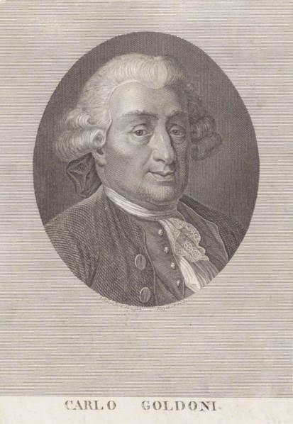 Carlo Goldoni (1707-1793). Creator: Locatelli, Antonio (1786-1848).