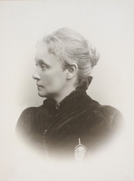 Pianist and composer Agathe Backer Grøndahl (1847-1907). Creator: Szacinski de Ravics, Ludwik (1844-1894).