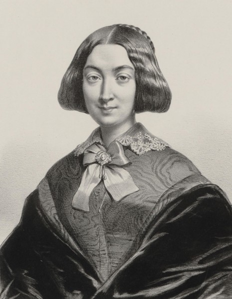 Portrait of the singer and composer Anna Bochkoltz (1815-1879), 1845. Creator: Alophe, Marie-Alexandre Menut (1812-1883).