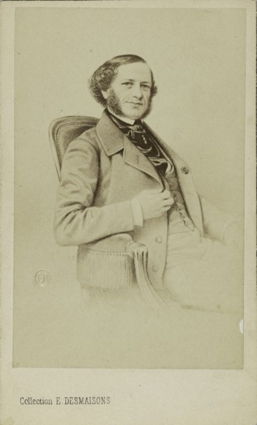 Portrait of the composer and pianist Henri Herz (1803-1888). Creator: Desmaisons, Émile (1812-1880).