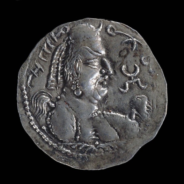 Khingila I, Dinar of the Alchon Huns, ca 440-490 CE. Creator: Numismatic, Ancient Coins  .