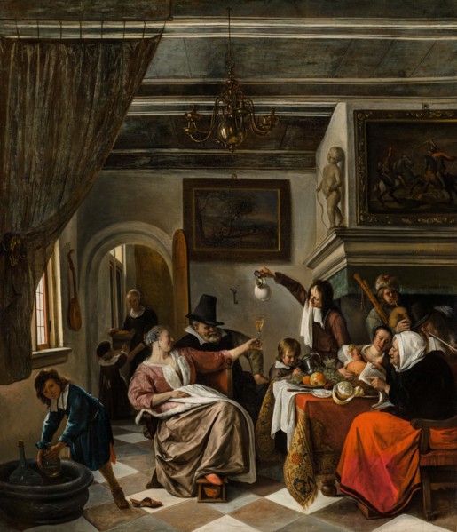 As the Old Sing, So Pipe the Young, 1662. Creator: Steen, Jan Havicksz (1626-1679).
