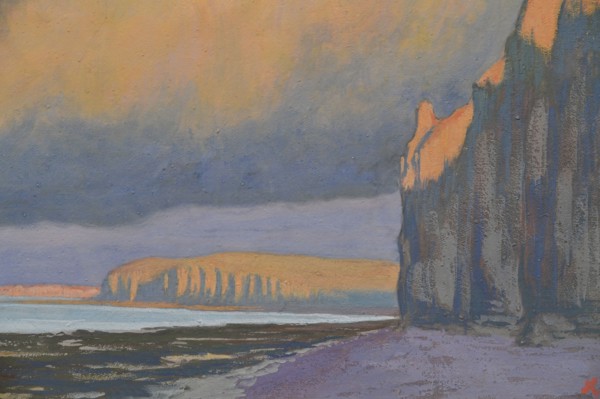 Ciel d'orage. Falaises à Varengeville. Creator: Auburtin, Jean Francis (1866-1930).