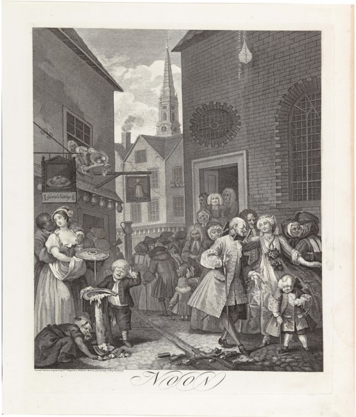 Noon, From the Series "The Four Times of the Day", 1738. Creator: Hogarth, William (1697-1764).