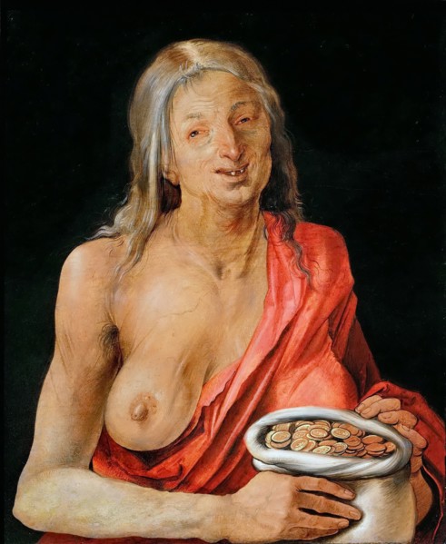 Allegory of Avarice, 1507. Creator: Dürer, Albrecht (1471-1528).