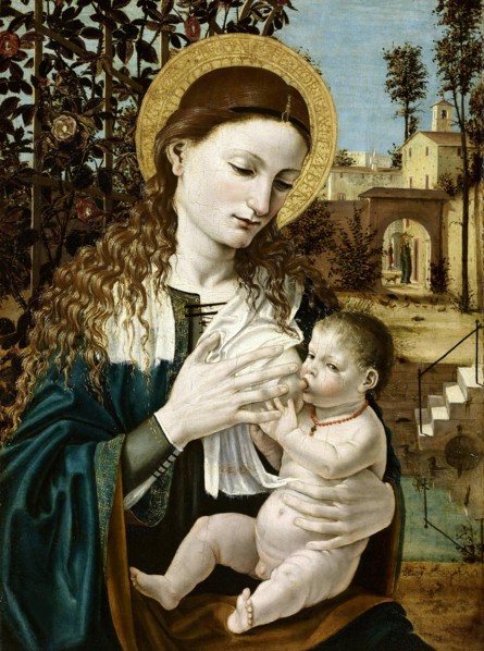 Madonna del latte, c. 1490. Creator: Bergognone, Ambrogio (1453-1523).