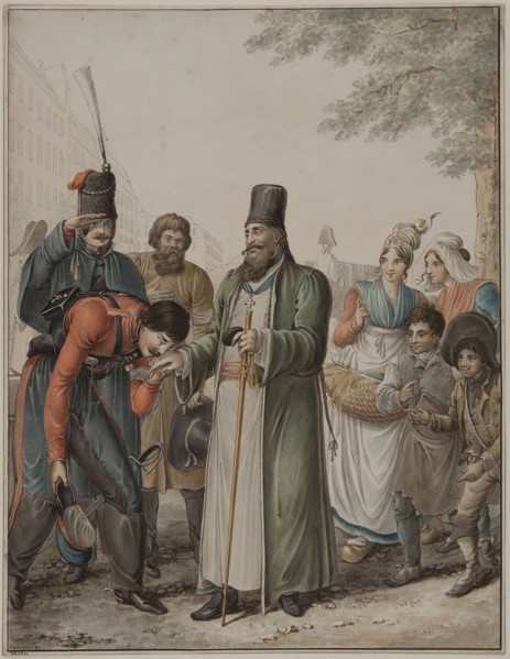Occupation russe à Paris (Russian Cossacks in Paris, 1814), 1814-1817. Creator: Opiz, Georg Emanuel (1775-1841).