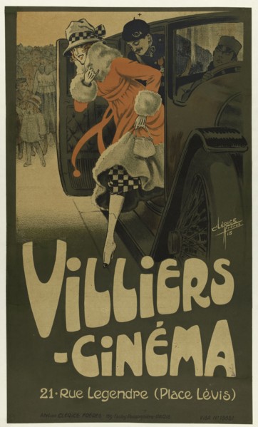 Villiers Cinema, 1918. Creator: Clérice Frères (active 1890s-1910s).