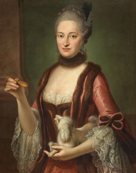 Maria Kunigunde of Saxony (1740-1826), Princess-Abbess of Essen and Thorn..., ca 1770. Creator: Desmarées, George (1697-1776).
