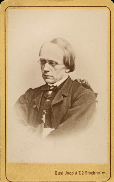 Portrait of the composer Halfdan Kjerulf (1815-1868). Creator: Photo studio Gust. Joop & Comps.