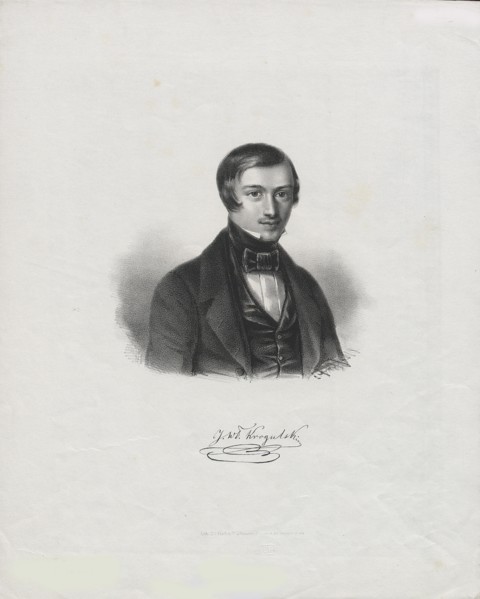 Portrait of the pianist, conductor and composer Jozef Wladyslaw Krogulski (1815-1842). Creator: Anonymous.